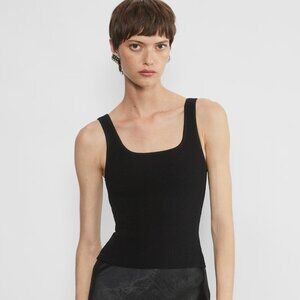 Babaton Sculpt Knit Squareneck Tank, Size L